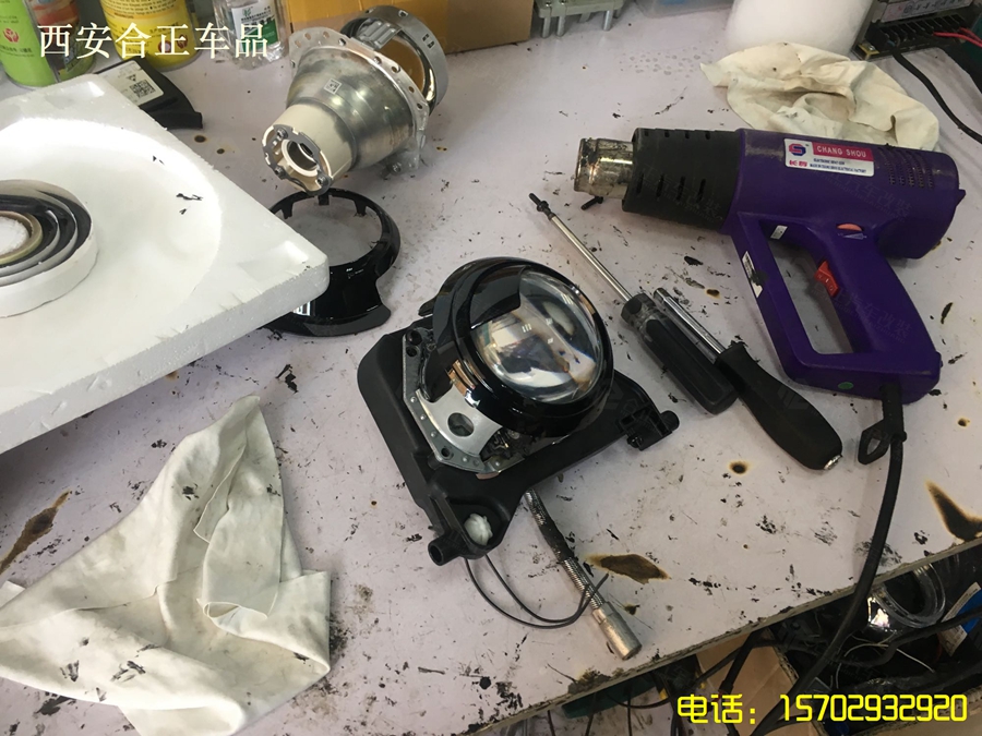 凯迪拉克大灯升级更换透镜 凯迪拉克大灯升级更换透镜